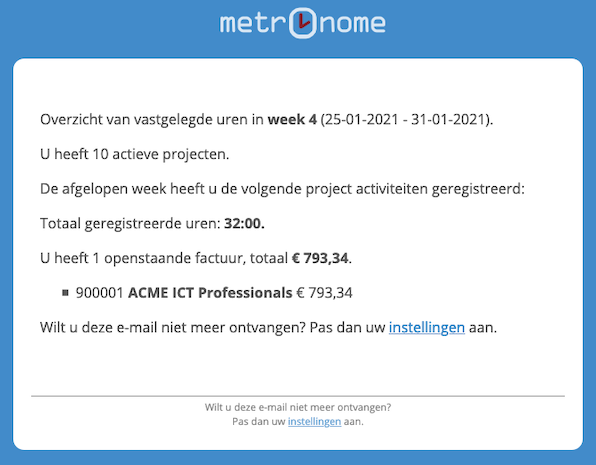 Client digest mail
